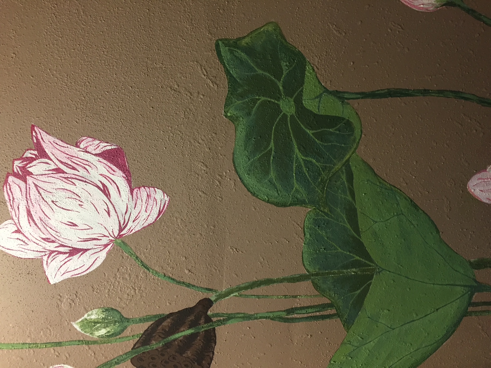 Lotus mural, view 4.
